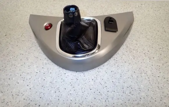 Mitsubishi Grandis Handbrake lever cover (leather/fabric) 