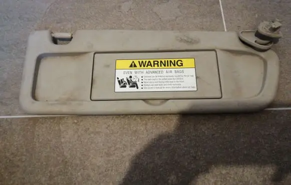 BMW X5 E70 Sun visor