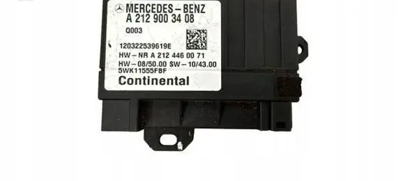 Mercedes-Benz C W204 Fuel injection pump control unit/module A2129003408
