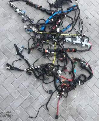Tesla Model Y Engine installation wiring loom 