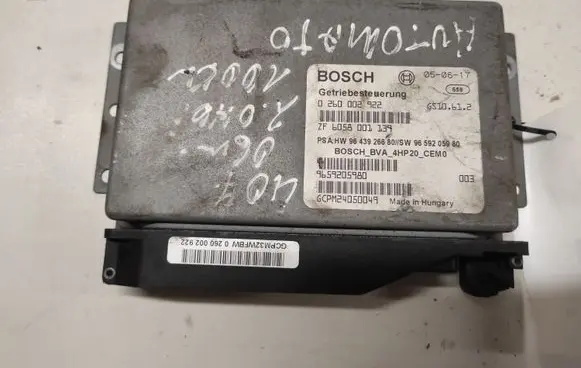 Peugeot 407 Gearbox control unit/module 0260002922 ZF6058001139