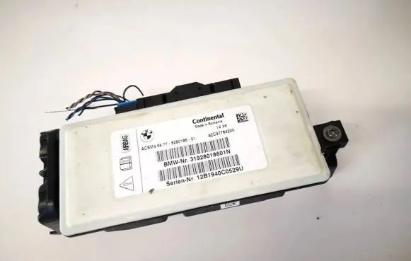 BMW 5 GT F07 Airbag control unit/module 6577928018601 6577-9280186-01