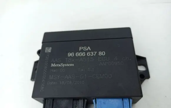 Peugeot 3008 I Parking PDC control unit/module 9666663780