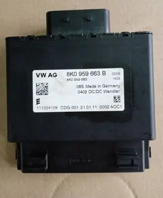 Audi A4 S4 B8 8K Voltage converter/converter module 8K0959663B 111004109 8K0959663