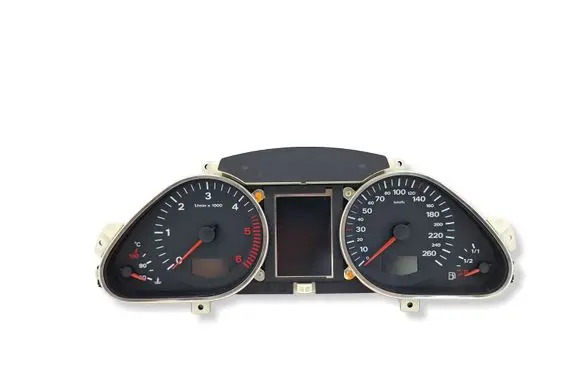 Audi A6 S6 C6 4F Speedometer (instrument cluster) 4F0920931B 4F0910930A
