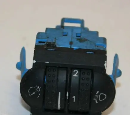 Volkswagen Touareg I Headlight level height control switch 7L6941333D