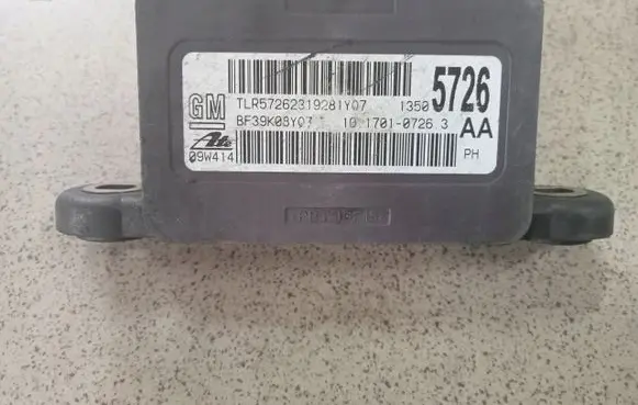 Opel Insignia A ESP acceleration yaw rate sensor 13505726
