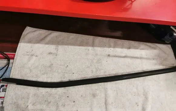 Rear door glass trim molding