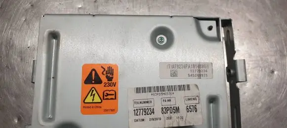 Opel Insignia A Voltage converter inverter 12779234 545249971 83PD5M