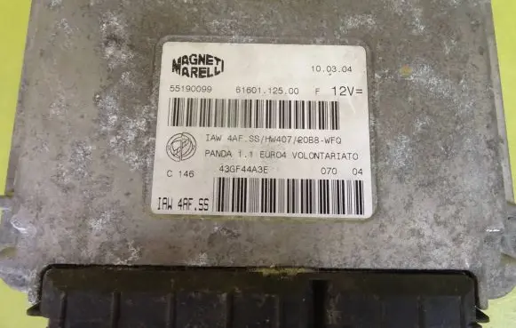 Fiat Panda II Engine control unit/module IAW4AF.SS 55190099