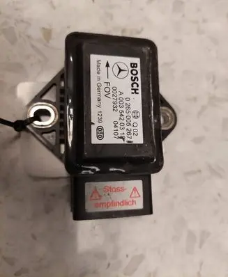 Mercedes-Benz E W211 ESP acceleration yaw rate sensor 0265005267 A0035420317 0027932