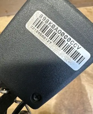 KIA Niro Rear seatbelt buckle 898K0AO000 221205A0127