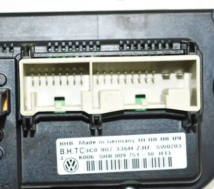 Volkswagen Golf VI Interior fan control switch 3C8907336H