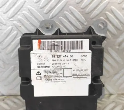 Opel Corsa F Airbag control unit/module 9823741480 2021022313 A3C08602300