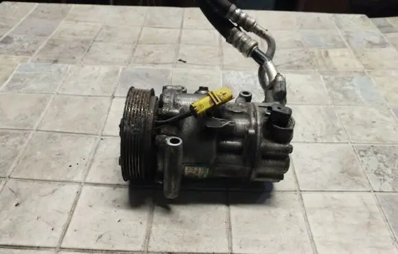 Citroen C4 I Air conditioning (A/C) compressor (pump) 9651910980 05870501561