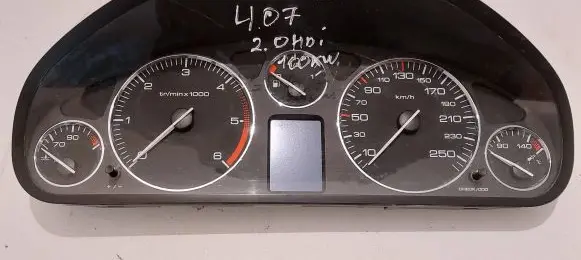 Peugeot 407 Speedometer (instrument cluster) A2C53010609G 8907039220 3079918996
