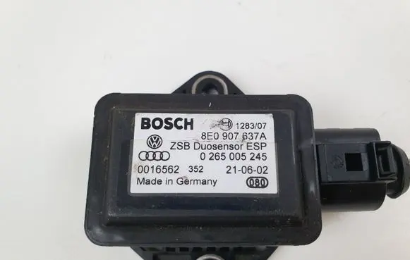 Audi A6 S6 C5 4B ESP acceleration yaw rate sensor 8E0907637A