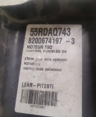Renault Espace - Grand espace IV Fuse box set 8200674197 55RDA0743 0001900030