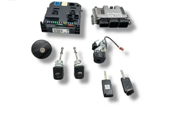 Citroen C3 Picasso Engine ECU kit and lock set 0281015847 9666729580 9674245180