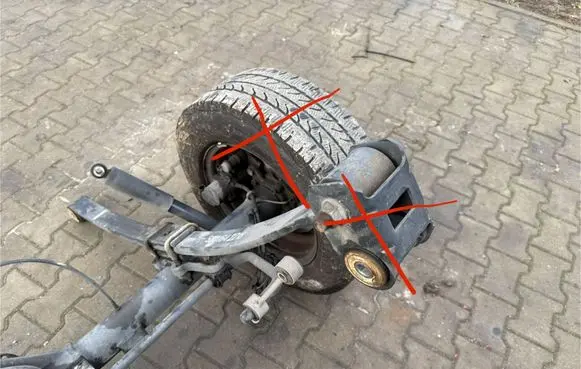 Iveco Daily 6th gen Rear axle beam with reductor 7186886 1347 66007186886
