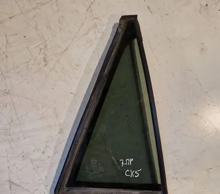 Rear vent window glass