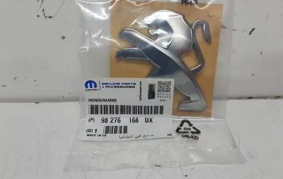 Peugeot 208 II Manufacturer badge logo/emblem 98276168DX