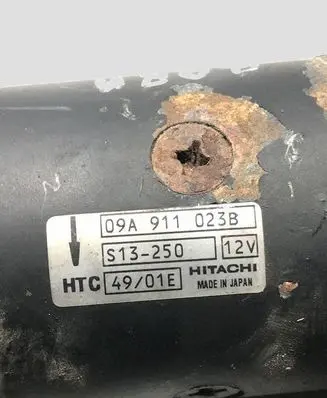 Volkswagen Bora Starter motor 09A911023B S13250