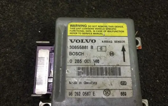 Volvo S40, V40 Airbag control unit/module 30855881b 0285001146