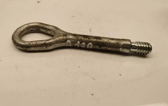 Towing hook eye