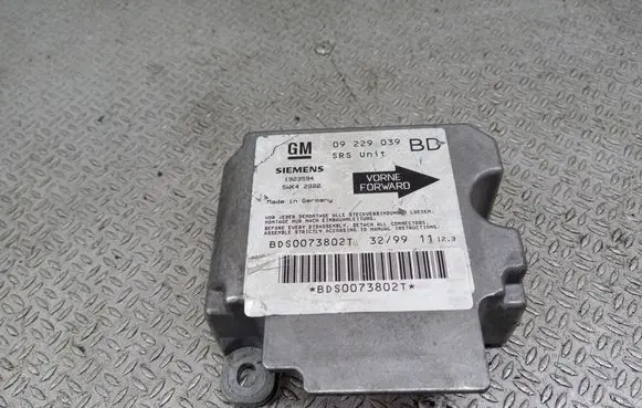Opel Vectra B Airbag control unit/module 09229039