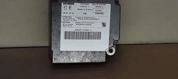 Peugeot 307 Airbag control unit/module 9645840780 07020514 5WK42908