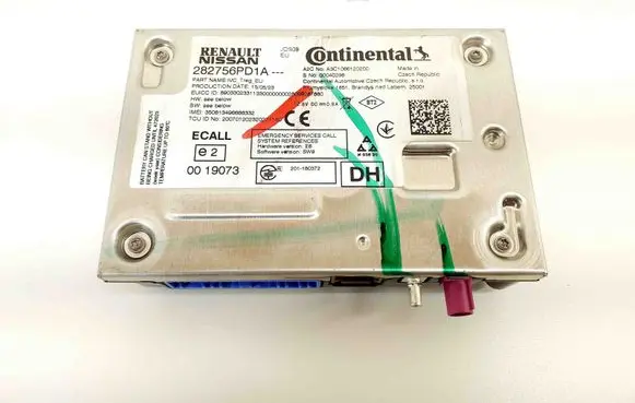 Nissan Juke II F16 GPS navigation control unit/module 282756PD1A