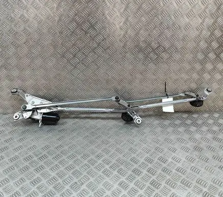 Front wiper linkage and motor