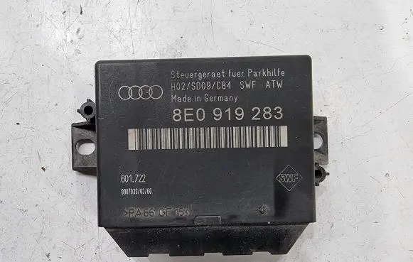 Audi A4 S4 B7 8E 8H Parking PDC control unit/module 8E0919283 601722 H02SD09C84