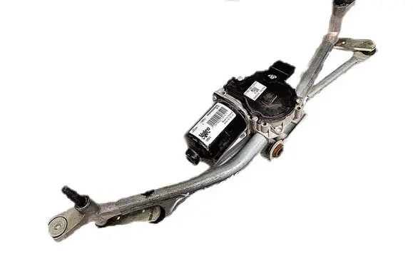 Front wiper linkage and motor