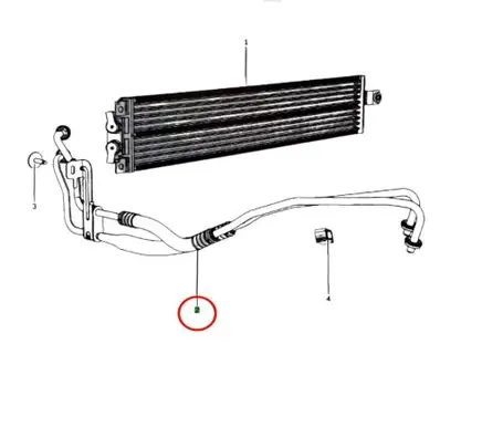 Fiat Freemont Gearbox oil cooler pipe/hose 05058946AC 05058946AB 05058946AD