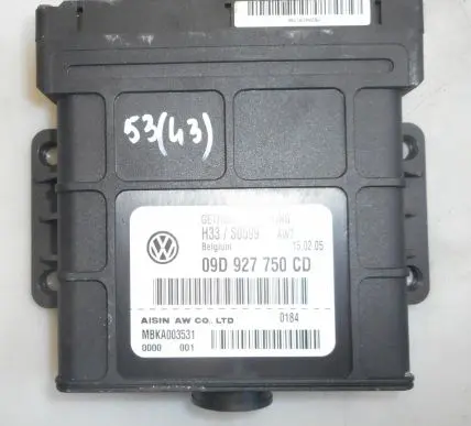 Porsche Cayenne (9PA) Gearbox control unit/module 09D927750CD MBKA003531 H33S0599