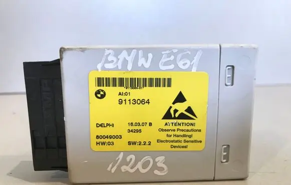 BMW 5 E60 E61 Center console control module 9113064