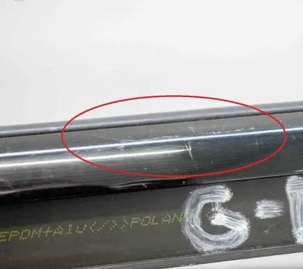 Audi A5 Sportback 8TA Rear door glass trim molding 8T8853763