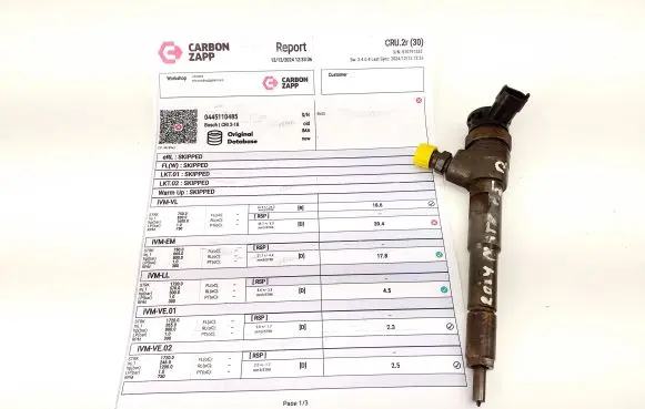 Nissan Note (E12) Fuel injector H8201108033 0445110485