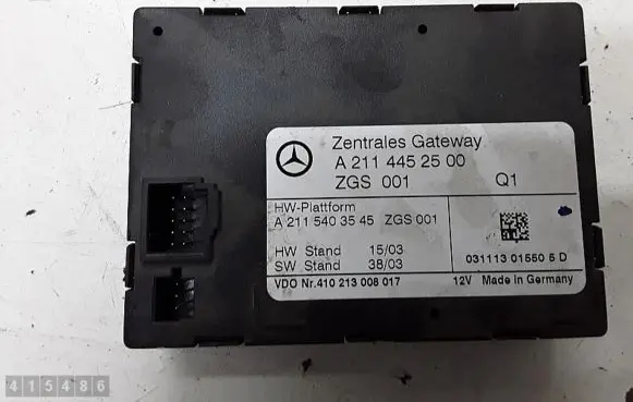 Mercedes-Benz E W211 Door central lock control unit/module A2114452500
