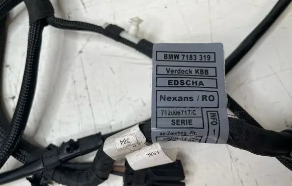 BMW 3 E92 E93 Convertible roof line/pipe/hose 7183319