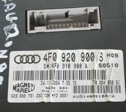 Audi A6 S6 C6 4F Speedometer (instrument cluster) 4F0920900S