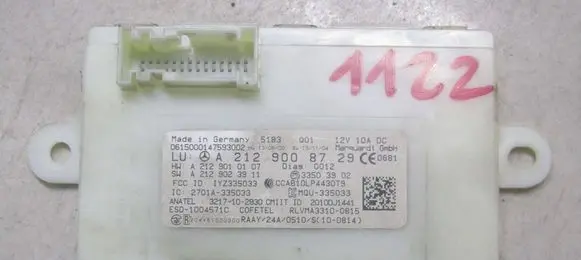 Mercedes-Benz CLA C117 X117 W117 Keyless (KESSY) go control unit/module A2129008729