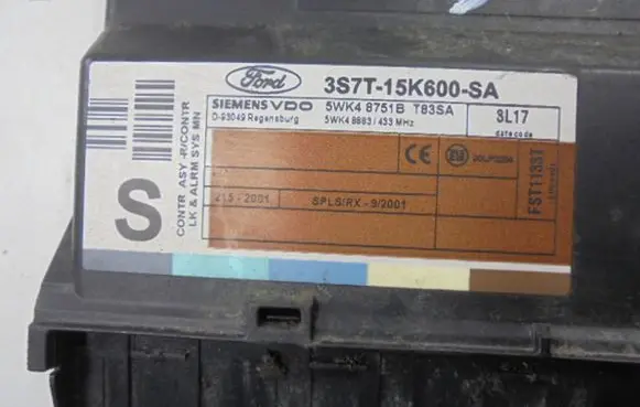 Ford Mondeo Mk III Central body control module 3S7T15K600SA