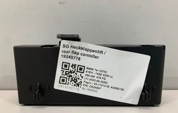 BMW 7 G70 Tailgate/trunk control unit/module 5A53D08