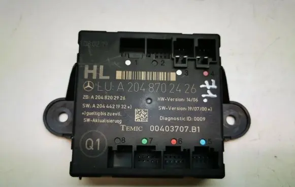 Mercedes-Benz C W204 Door control unit/module A2048702426