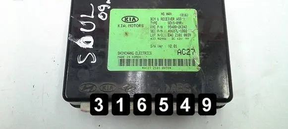 KIA Soul Engine control unit/module 95400-2K242