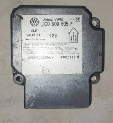 Volkswagen Transporter - Caravelle T5 Airbag control unit/module 1C0909605F 43020111 5WK43131
