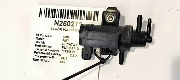 Fiat Ducato Valve vacuum 55269482